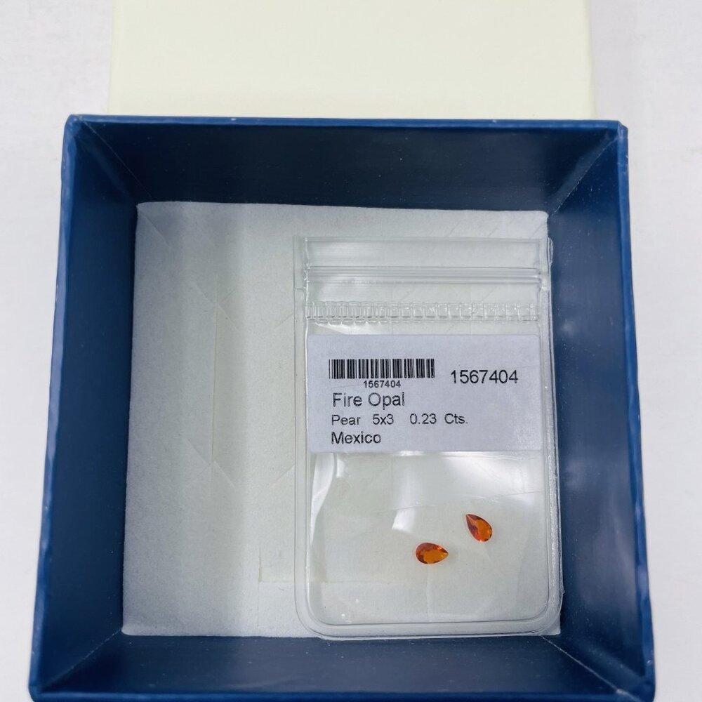 Shop‎ LC Jalisco Fire Opal Set of 2 Pear Loose Gemstone for Jewelry Making 5205